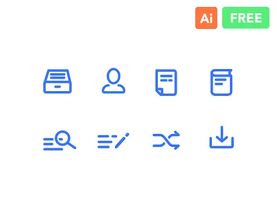 Line Icons Freebie (Search, People, Book, Download) archive book document free freebie icons line mobile people read search write