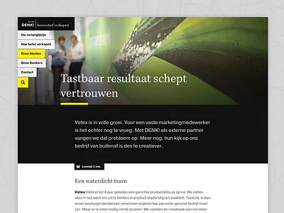 Website for Denk black photography ui web design website white yellow