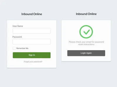 Login-Forgot Password Page clean forgot login password ui whitespace