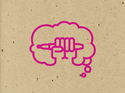 Think With Your Hands concept graphic design icon illustration sketch vector