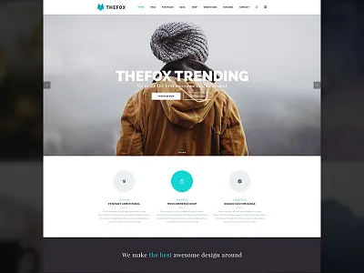 TheFox Trending - TheFox WordPress Theme v1.2 clean design hipster responsive template thefox theme trending video background video slider vintage wordpress