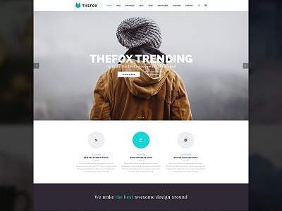 TheFox Trending - TheFox WordPress Theme v1.2 clean design hipster responsive template thefox theme trending video background video slider vintage wordpress