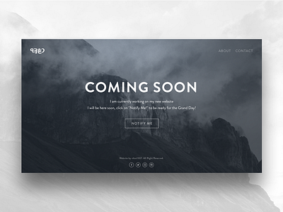 Coming Soon comingsoon mobile notify portfolio responsive ui ux website