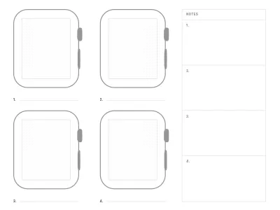 Applewatch UI Prototype Freebie apple watch assets community design freebie print prototype wireframe