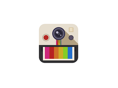 Instagenius Flat app icon artua camera flat flat icon icon lens rebound