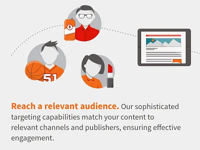 Audience home icons illustration page