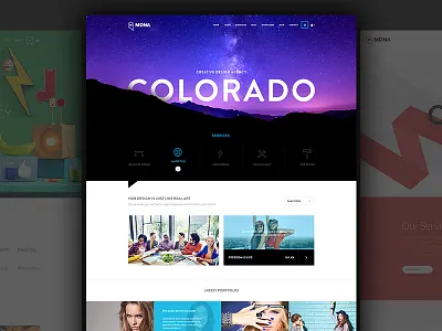 MDNA - Responsive Wordpress Template avathemes beautiful bold clean modern new theme themeforest