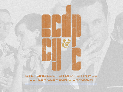 SCDPCG&C - Mad Men logo logo design mad men retro type typography