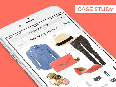 Mobile Dressing Room case study fashion mobile web process style ui user flow ux