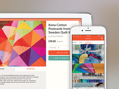 Craftsy App 3.0 apple watch ecommerce fabric ios ui