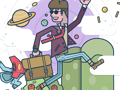 Out of This World illustration leg hair mario