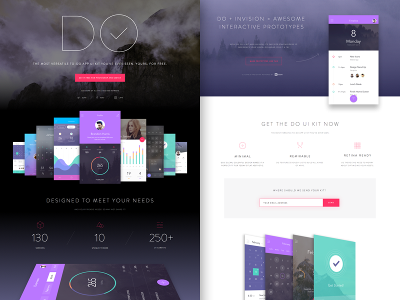 Get DO UI Kit for Photoshop & Sketch