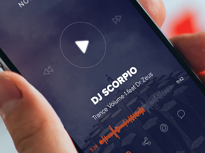 Radio - Now Playing app apple design ios ios8 iosradio music play playing radio sound