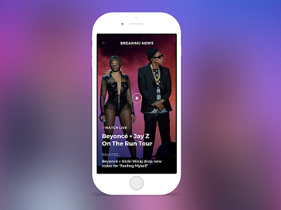 Billboard.com - App Concept app app design dashboard header mobile type ui user interface web