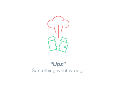 Error Spendee 2.0 atomic bomb broke error icon illustration ios iphone panic wallet