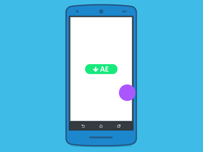 Swipe Animation (File Attached) ae aep animated animation flat free mobile phone swipe