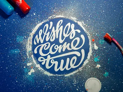 Wishes Come True branding brushpen calligraphy composition handwriting illustration lettering photo photography script ukraine
