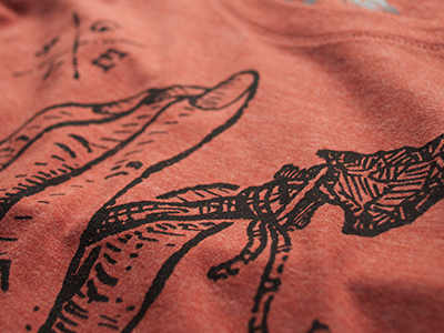 Hold True Detail apparel drawing fashion illustration ink lake outdoors sketch tee type typography