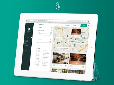 PeerSpace Web App - Search&Filter app peerspace productivity saas startup web app