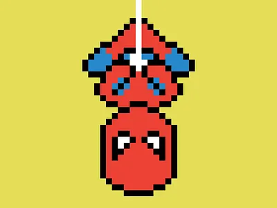 Pixel Spiderman 8 bit character character design icons illustration pixel pixel art superhero video game