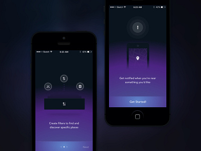 Orbit Onboarding ios mobile onboarding sketch walkthrough
