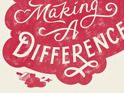 Volunteer Day shirt WIP egyptian hand lettering lettering script vector