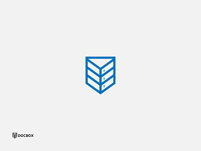 Modern, Minimalist DocBox Logo Design Concept. app brand brand identity branding data logo design graphic design identity logo logo design logo designer logodesign mark print typography ui vector visual identity