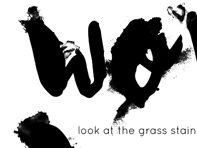 Wow I Say - Calvin and Hobbes Typography Poster comics design handtype poster print stains typography
