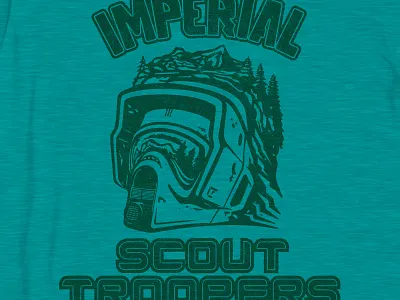 Imperial Scout Trooper illustration lettering scout trooper star wars storm trooper