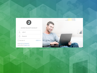 Login Screen background full background geometric gradient hexagonal login simple
