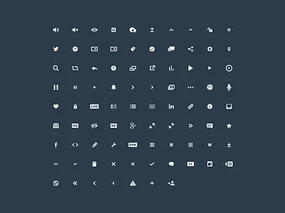 Ustream 24px icon font 1.0 dashboard font icon ustream