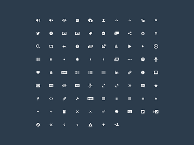 Ustream 24px icon font 1.0 dashboard font icon ustream