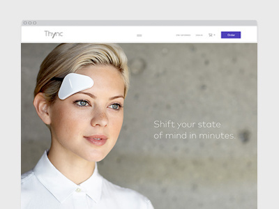 Thync Website charactersf.com homepage marketing website product responsive design startup thync wearable