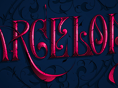 Barça barcelona barça lettering type typography