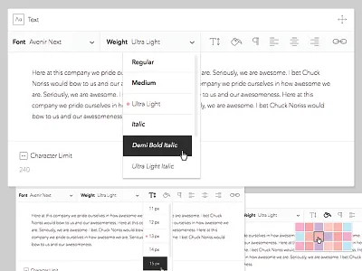 CMS Text Editor cms content management editor text block text editor
