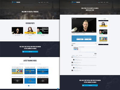Digital Triggers - Blog Site blog bootstrap dashboard envato landing page mobile software themeforest ui ux web website