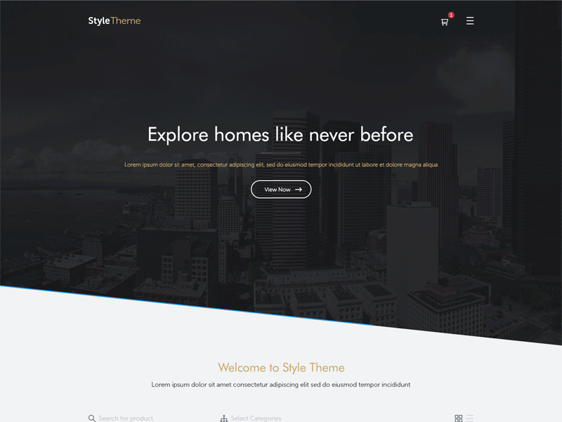 Ecommerce Homepage layout ecommerce homepage landingpage products sell