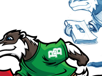 Badger Running on Fire badger books education fire reading running
