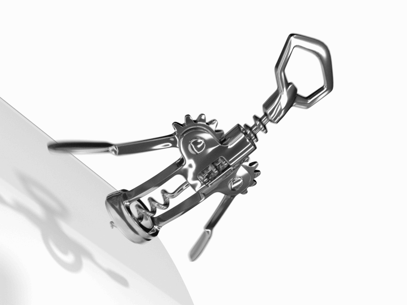 Bottle Opener Walk Cycle