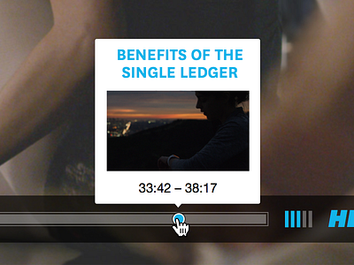 Chapter markers - custom video player chapter hover markers preview thumbnails ui video player