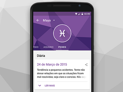 SAPO Astral - Predictions android animation app astral astrologers astrology horoscope material mobile predictions sapo ui
