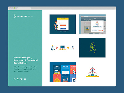 New Portfolio Site css flexbox front end grid layout portfolio sidebar web web design