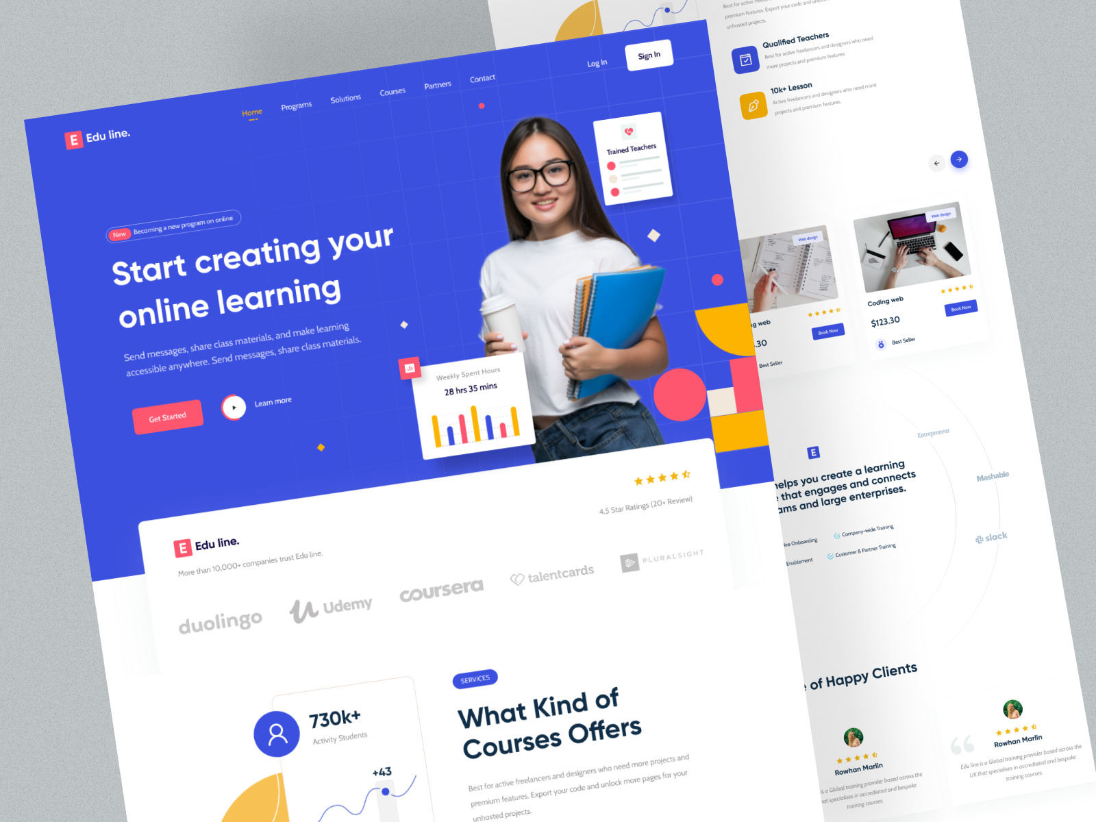 Online Course Landing Page By Hasan On Dribbble