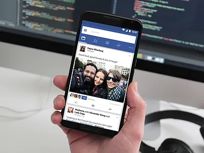 Facebook - Material Design Concept android app facebook facebook redesign india lollipop manoj bhadana material design mobile app