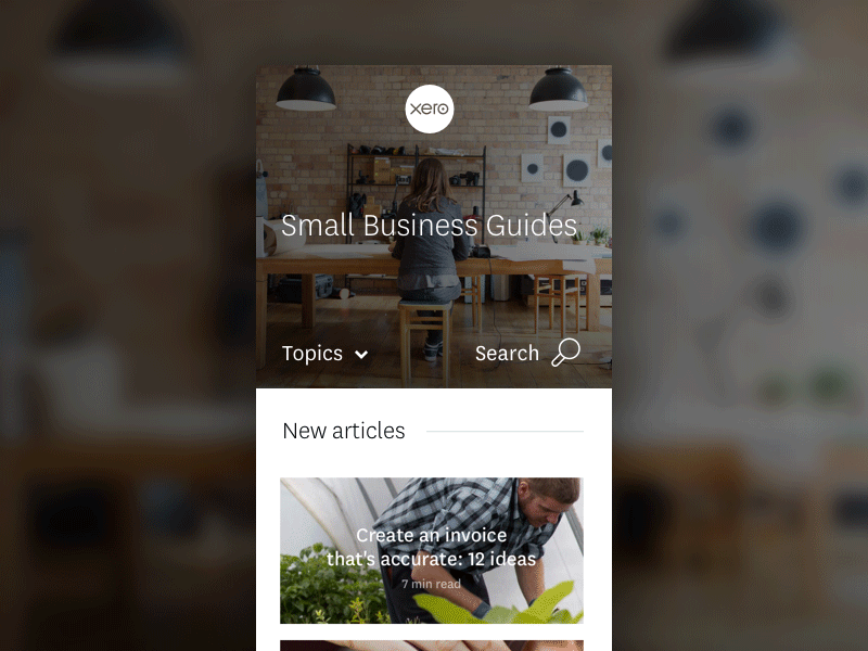 Xero mobile search minimal mobile photography responsive search ui user interface web website