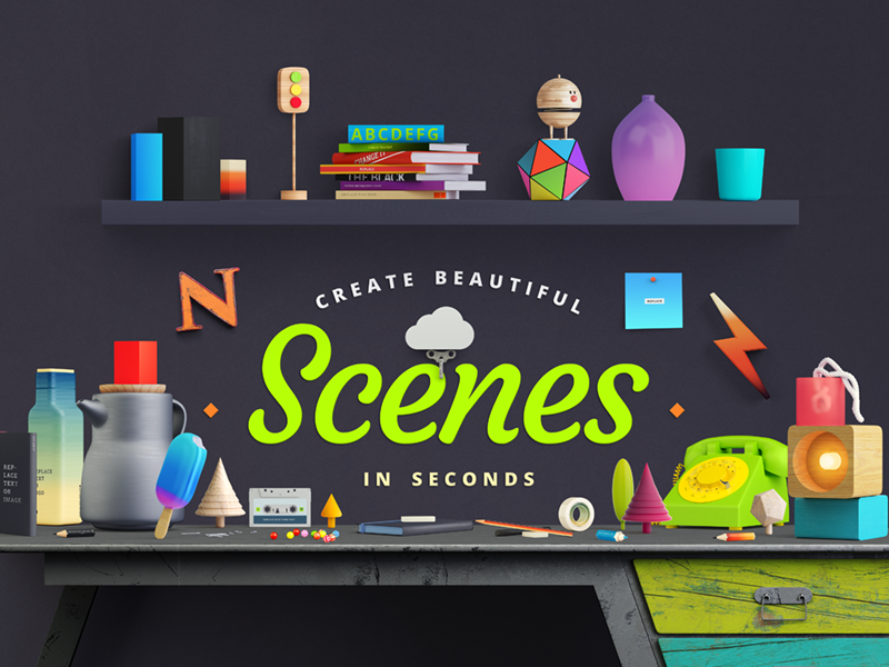 Create Beautiful Scenes with Fancy branding assets branding mockup branding templates header image header psd hero hero image mock up mockups psd psd mockup scene generator