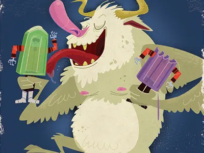 Frosty Treats bigfoot frost ice cream popsicle snow yeti