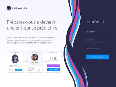 Omenabler - waiting page - rejected version 2 cms design digital factory omenabler organic planet waiting web webdesign