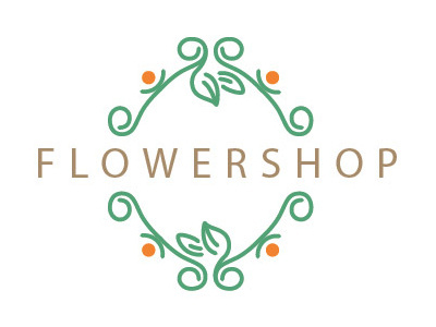 Flower Shop Business Card business card flower logo name