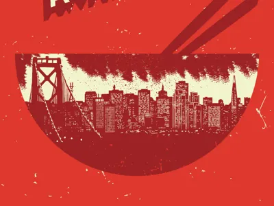 Local Awareness Poster facebook illustration noir poster san francisco